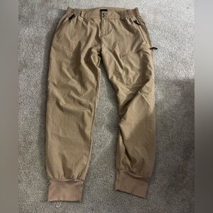Carmel colored cargo style athletic/hiking pants
